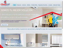 Tablet Screenshot of climasatservicios.com
